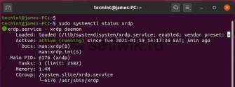 Проверьте статус Xrdp на Ubuntu