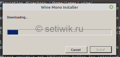 установка Wine-Mono