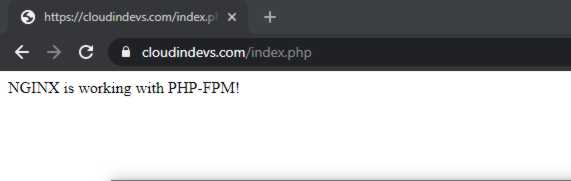 Тестовая конфигурация PHP-FPM