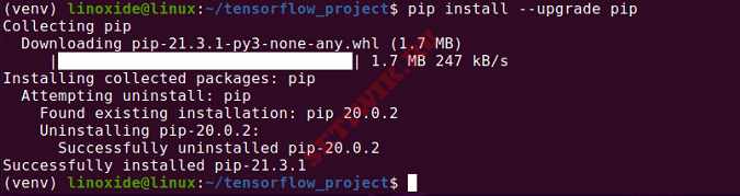 Обновление менеджера пакетов python с помощью pip