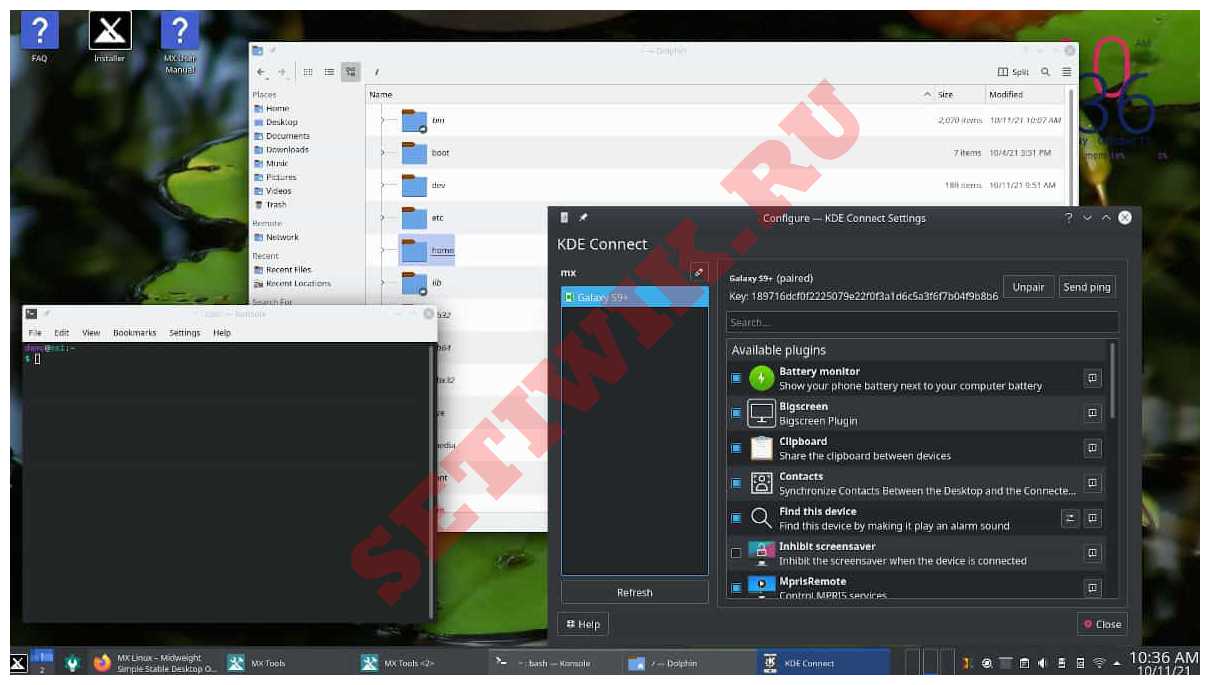 Обзор MX Linux KDE Desktop